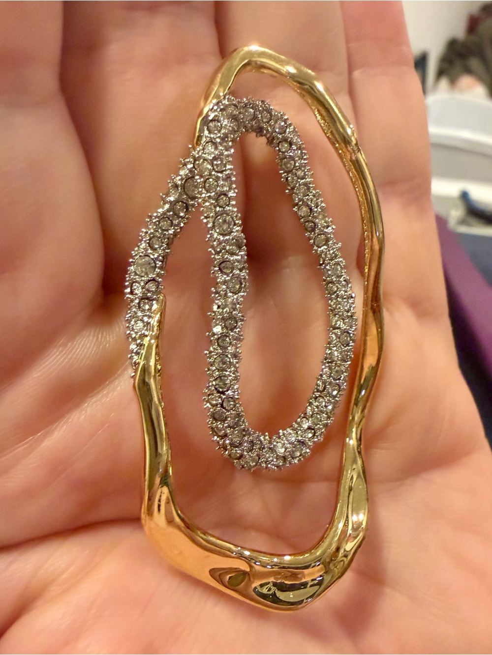 Alexis Bittar Solanales Double Loop Post Earrings - Picture 7 of 8